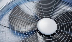 air conditioning fan up close