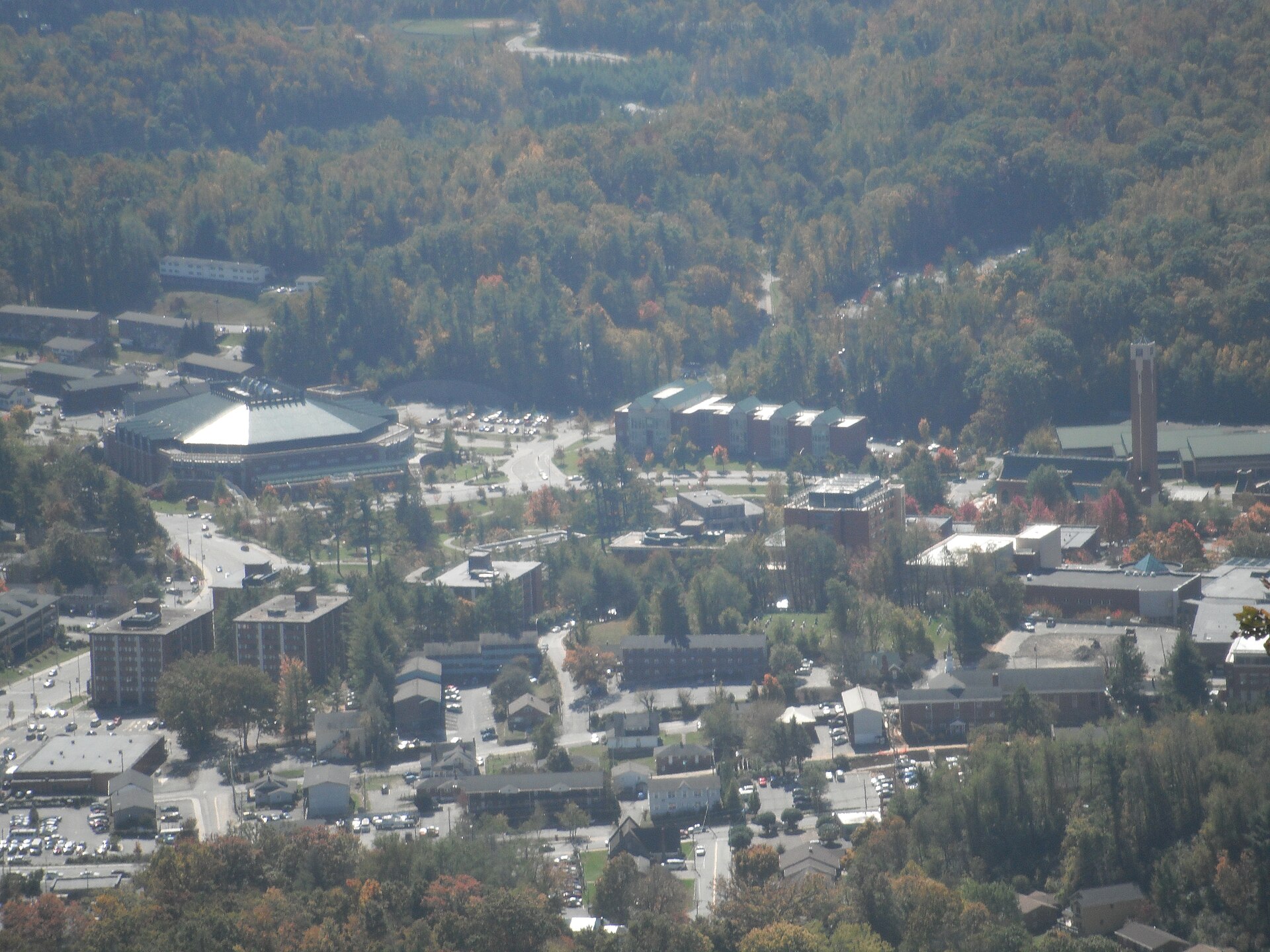 ASU aerial view in Roby Services HVAC and electrical service area
