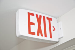 Exit sign