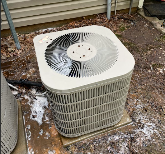AC condenser unit installed by Roby Services